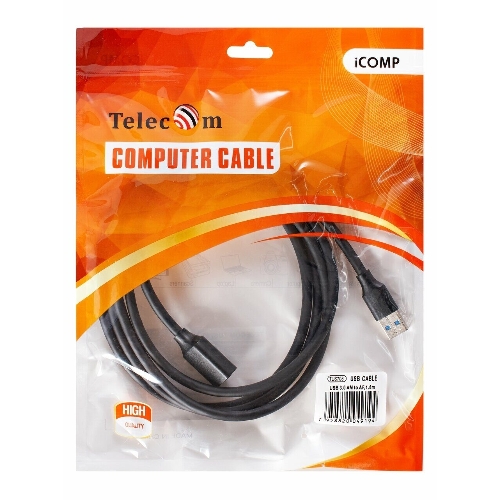 Кабель удлинительный USB3.0 Am-Af 1.8m Telecom черный (TUS708-1.8M)