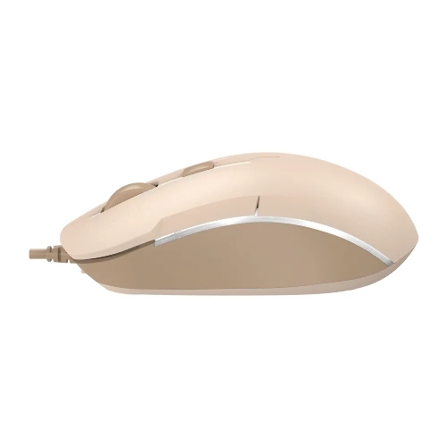 Мышь проводная A4Tech Fstyler FM26 бежевый/коричневый, 1600 dpi, USB, кнопки - 4