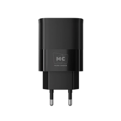 Сетевое зарядное устройство MORE CHOICE (4620202555557) NC81i СЗУ 1USB+1Type-C 3.0A PD 20W+ QC3.0, черный