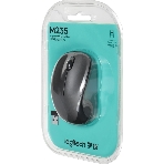 Мышь беспроводная Logitech M235 серый/черный, 1000 dpi, радиоканал, USB, кнопки - 3