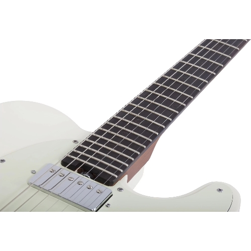 Электрогитара SCHECTER NICK JOHNSTON PT A.SNOW - электрогитара 6-струнная. 22 лада, корпус: ольха, гриф: запеченый клен, накладка: черное дерево, на болтах, звукосниматели: Schecter Diamond Nick Johnston Single Coil и Diamond PT-S, громкость/тон (Push-Pu