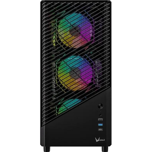 Компьютерный корпус Aerocool/Formula Mana Geometry черный без БП ATX 3x120мм 1xUSB 3.0 1xUSB3.1 audio bott PSU