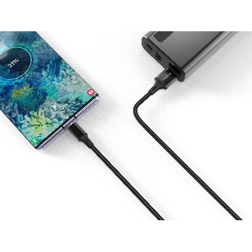 Кабель Smartbuy S14 MicroUSB черный, 3 А, 2 м