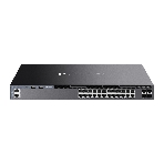 Коммутатор управляемый стекируемый 3 го уровня TP-Link SG6428X Omada с 24 гигабитными портами и 4 портами SFP+