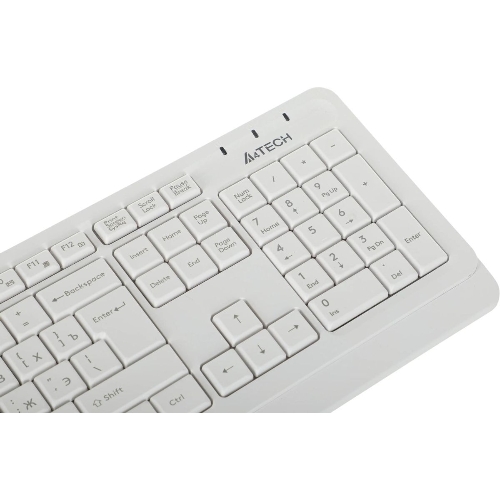 Комплект клавиатура+мышь A4Tech FStyler FG1012 беспроводной, USB, 1200 DPI, белый