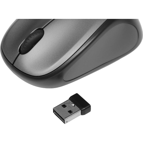 Мышь беспроводная Logitech M235 серый/черный, 1000 dpi, радиоканал, USB, кнопки - 3