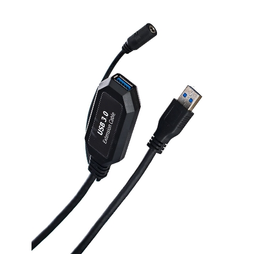 Кабель-адаптер USB3.0-repeater, удлинительный активный Am-->Af 5м VCOM