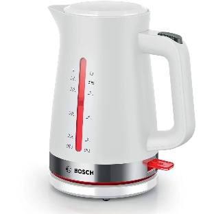 Чайник электрический Bosch TWK4M221 1.7 л, белый корпус: пластик