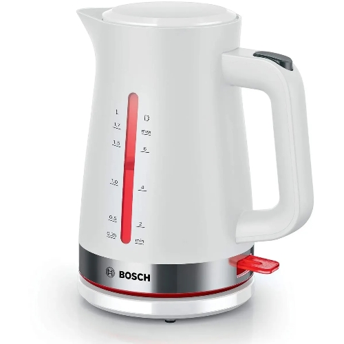 Чайник электрический Bosch TWK4M221 1.7 л, белый корпус: пластик