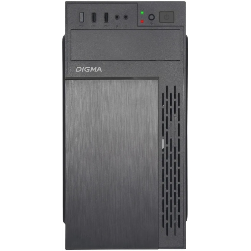 Компьютерный корпус Digma DCC-MN301 черный без БП mATX 1x80мм 2x120мм 1xUSB 2.0 1xUSB 3.0 audio