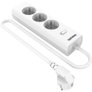 Сетевой фильтр Philips CHP2135WA/51, 2м, 3 розетки, белый