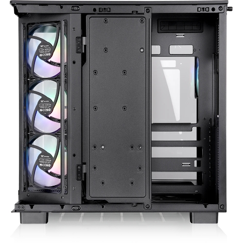 Компьютерный корпус Thermaltake View 380 XL TG ARGB черный без БП E-ATX 2x120мм 2xUSB3.0 audio bott PSU