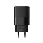 Сетевое зарядное устройство MORE CHOICE (4620202555557) NC81i СЗУ 1USB+1Type-C 3.0A PD 20W+ QC3.0, черный