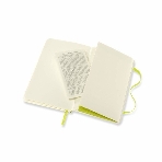 Блокнот Moleskine CLASSIC SOFT QP611C2 Pocket 90x140 мм, 192 страниц, линейка, мягкая обложка, лайм