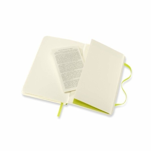 Блокнот Moleskine CLASSIC SOFT QP611C2 Pocket 90x140 мм, 192 страниц, линейка, мягкая обложка, лайм