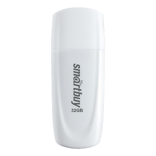 Флешка USB Smartbuy Scout white (SB032Gb2SCW), 32Gb, USB 2.0, R/W 15/5, белый