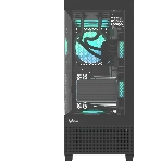 Компьютерный корпус AeroCool/Formula V Line Crystal E1 Black, ATX, TYPE-C*1, USB3.0*2, Switch Display Panel
