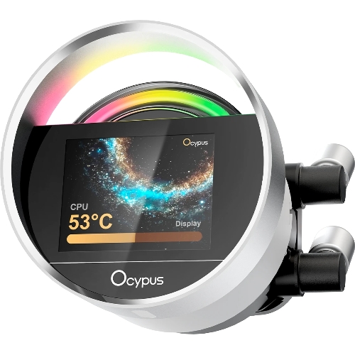 Система охлаждения Ocypus Sigma L36 WH ARGB, 360мм, LCD Pump 2.4
