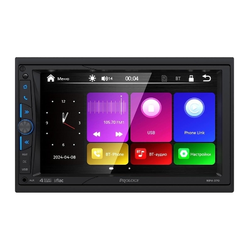 Автомагнитола Prology MPV-370, 2 DIN, 7