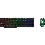 Комплект клавиатура+мышь Oklick 400GMK проводной, USB, 1200 DPI, чёрный