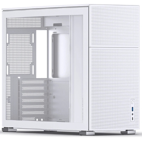 Компьютерный корпус без блока питания Case JONSBO D41 MESH, Midi-Tower, TG, no fan, 1xUSB-A 3.2 + 1xUSB-C 3.2, ATX, mATX белый