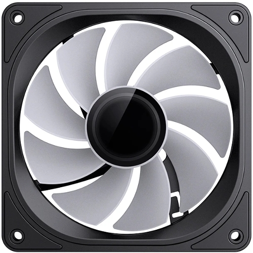 Вентилятор для корпуса JONSBO FR-606BR Reverse (120x120x25мм, 4-pin PWM, ARGb, 35.99CFM, 26.5dBA, 1500RPM, черный)