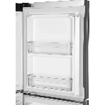 Холодильник Hitachi R-W660PUC7X GS серебристый стекло двухкамерный 396/144л морозилка сверху, No Frost, Side by Side