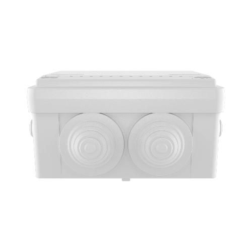 Коробка ответвительная DKC 53801 с 6 кабельными вводами д.25мм IP55 100х100х50мм