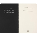 Блокнот Moleskine CAHIER NASA-INSPIRED SKCAHLP7063S2 Large 130х210 мм 120 стр. нелинованный мягкая обложка серебристый/черный Moon (2 шт)
