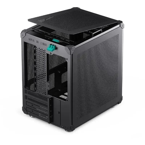 Компьютерный корпус JONSBO Computer Case C6Handle black hang-in version черный, Mini-Tower, материнская плата mATX, без БП, прозрачная боковая панель