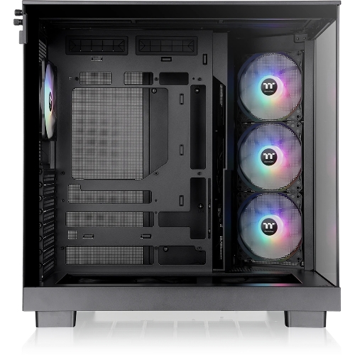 Компьютерный корпус Thermaltake View 380 XL TG ARGB черный без БП E-ATX 2x120мм 2xUSB3.0 audio bott PSU
