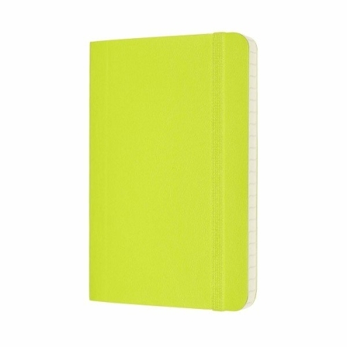Блокнот Moleskine CLASSIC SOFT QP611C2 Pocket 90x140 мм, 192 страниц, линейка, мягкая обложка, лайм
