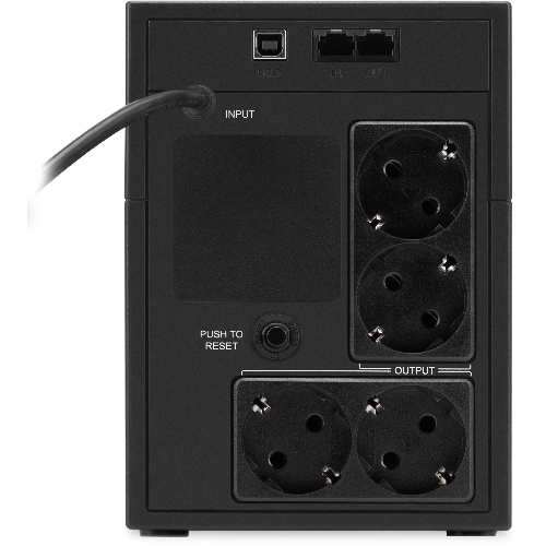 Источник бесперебойного питания Ippon Back Basic 1200 LCD Euro 720Вт 1200ВА черный