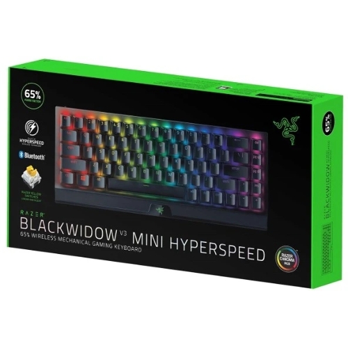 Клавиатура Razer BlackWidow V3 Mini HyperSpeed гибридная, USB Type-A, Bluetooth, радиоканал, чёрный
