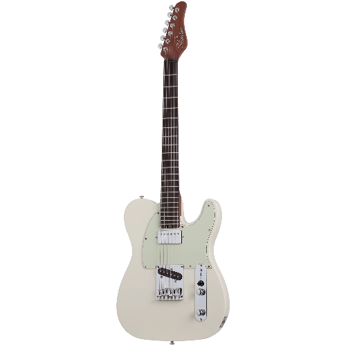 Электрогитара SCHECTER NICK JOHNSTON PT A.SNOW - электрогитара 6-струнная. 22 лада, корпус: ольха, гриф: запеченый клен, накладка: черное дерево, на болтах, звукосниматели: Schecter Diamond Nick Johnston Single Coil и Diamond PT-S, громкость/тон (Push-Pu