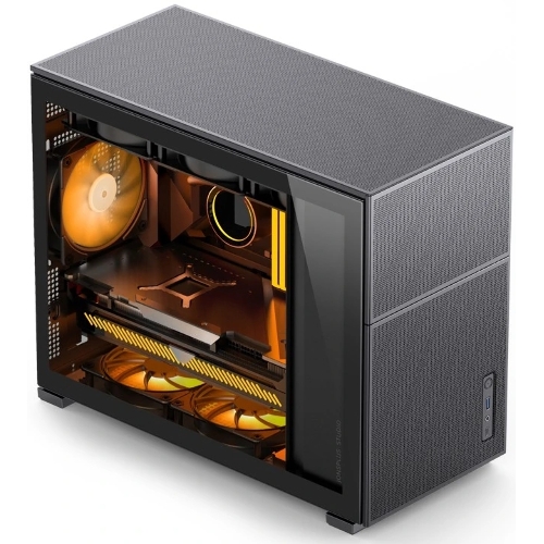 Корпус без блока питания JONSBO D31 MESH Black MATX без БП, боковая панель из закаленного стекла, mini-ITX, micro-ATX, черный