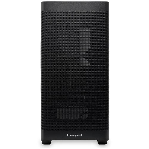Компьютерный корпус без блока питания Case HSPD M740, Mesh Mid Tower, черный, TG, 0.6 SPCC, no fans, E-ATX, ATX, mATX, mITX, 170/400/200мм, 4x2.5