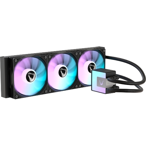 Кулер с водяным охлаждением Formula V Line ICE JET GLOW 360 BK, 360мм, 3x120мм, ARGB fans, LGA115X/1200/1700/1851, AM4/AM5