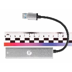 Переходник VCOM USB 3.0 -->RJ-45 1000Mbps+3 USB3.0, Aluminum Shell, 0.2м DH312A