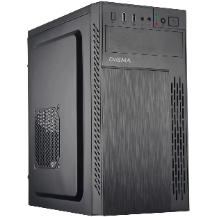 Компьютерный корпус Digma DCC-MN301 черный без БП mATX 1x80мм 2x120мм 1xUSB 2.0 1xUSB 3.0 audio