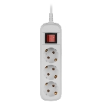 Удлинитель электрический ЭРА UDL-10-350-ES Greenline 3 розетки с заземлением с выключателем 5м ПВС 3x0.75мм2
