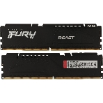 Оперативная память Kingston Fury Beast, DDR5, 32Gb (2x16Gb), 6000MHz, CL36, DIMM, с радиатором, черный