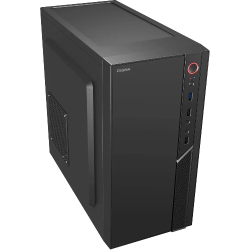 Компьютерный корпус Digma DCC-MN306 черный без БП mATX 1x80мм 1x92мм 2x120мм 2xUSB 2.0 1xUSB 3.0 audio