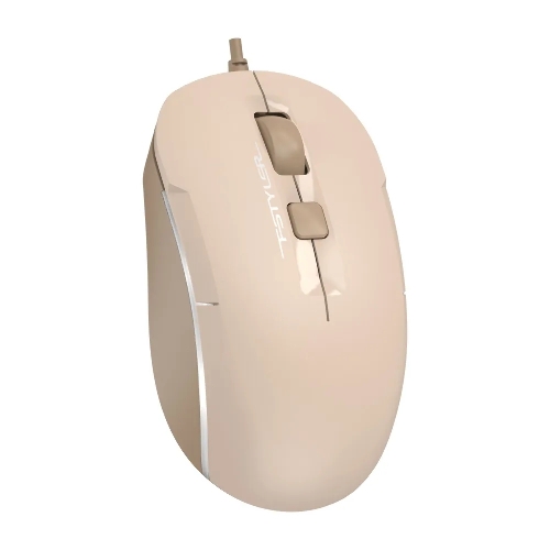 Мышь проводная A4Tech Fstyler FM26 бежевый/коричневый, 1600 dpi, USB, кнопки - 4