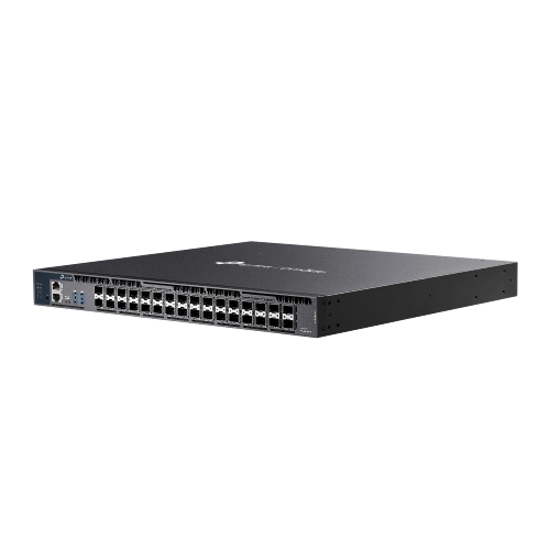 Коммутатор управляемый стекируемый агрегации 3-го уровня TP-Link SX6632YF Omada с 26 портами SFP+ 10 Gbит/с и 6 портами SFP28 25 Gbит/с