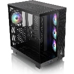 Компьютерный корпус Thermaltake View 380 XL TG ARGB черный без БП E-ATX 2x120мм 2xUSB3.0 audio bott PSU