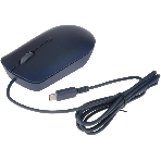 Мышь проводная Lenovo 540 синий, 2400 dpi, USB-C, кнопки - 4