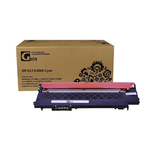 Картридж лазерный GalaPrint GP-CLT-C406S голубой (1000 стр) для Samsung CLP-360/CLP-365/CLX-3300/CLX-3305/CLP-365W/CLX-3305W/CLX-3305FW/CLX-3305FN/Xpress C410/C410w/C460W/C460FW/CLP-368/C410/C460