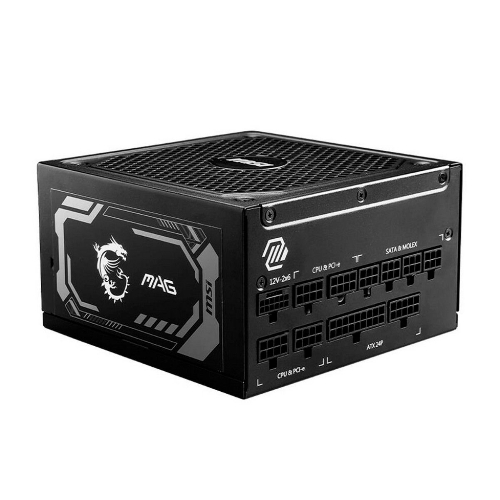 Блок питания MSI MAG A1000GL PCIE5 1000W, 80+ Gold, полностью модульный, ATX 3.0, PCIE5, RTL