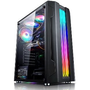 Компьютерный корпус ALSEYE Auro 3.0-B Mini-ITX/Micro ATX/ATX, USB 2.0*2+HD Audio+USB 3.0*1, 